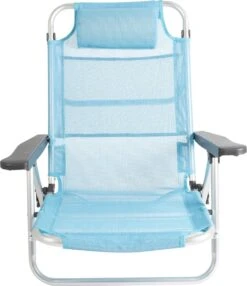 Bo-Camp Beach Chair - Monaco - Aluminium - Blauw -Camping Series Winkel 1035x1200