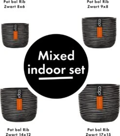 Capi Europe - Set Van 4 - Bloempot Binnen - Rib Antraciet -Camping Series Winkel 1058x1200 1