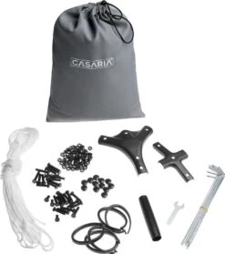 Casaria Paviljoen Topas 3x4m - UV-bescherming 50+ - Antraciet -Camping Series Winkel 1064x1200