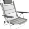 Bo-Camp Beach Chair - Monaco - Aluminium - Grijs -Camping Series Winkel 1070x1200