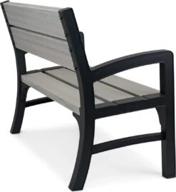 Keter Montero Tuinbank – 2-personen - 120x61x91cm - Grafiet -Camping Series Winkel 1103x1200