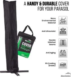 MaxxGarden Parasolhoes - Afdekhoes Voor Zweefparasol - Beschermhoes - 200-400 Cm - Met Rits En Trekkoord - Zwart 15 MaxxGarden Parasolhoes - Afdekhoes Voor Zweefparasol - Beschermhoes - 200-400 Cm - Met Rits En Trekkoord - Zwart -Camping Series Winkel 1105x1200