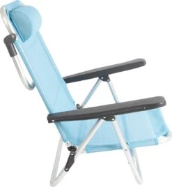 Bo-Camp Beach Chair - Monaco - Aluminium - Blauw -Camping Series Winkel 1106x1200