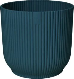 Elho Vibes Fold Rond Wielen 35 - Bloempot Voor Binnen - Ø 34.9 X H 32.4 Cm - Diepblauw -Camping Series Winkel 1130x1200 1