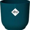 Elho Vibes Fold Rond Wielen 35 - Bloempot Voor Binnen - Ø 34.9 X H 32.4 Cm - Diepblauw -Camping Series Winkel 1131x1200 1