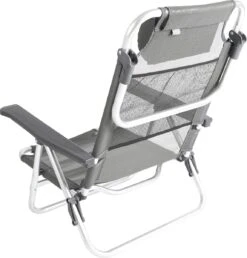 Bo-Camp Beach Chair - Monaco - Aluminium - Grijs -Camping Series Winkel 1149x1200 2