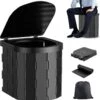 KNGZ Outdoor Gear – Camping Toilet – Nieuw Model – Biologisch Afbreekbare Zakjes – Opvouwbare Camping Toilet Met Deksel – Camping Toilet Hoge Zit – Draagbare WC Emmer Volwassen – Draagbaar Mobiel Potje – Nachtemmer – Opvouwbaar Toilet – Kamperen -Camping Series Winkel 1159x1200 1