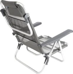 Bo-Camp Beach Chair - Monaco - Aluminium - Grijs -Camping Series Winkel 1184x1200