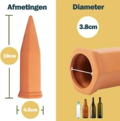 Bloomin Waterdruppelaar Van Terracotta - Waterdruppelaar Voor Planten - Druppelsysteem - Irrigatiesysteem - Watergeefsysteem - Bewateringssysteem - 8 Stuks -Camping Series Winkel 1188x1200 4