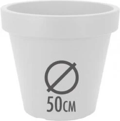 Kunststof Bloempot Wit Ø50 Cm - Hoogte 42 Cm -Camping Series Winkel 1189x1200 3