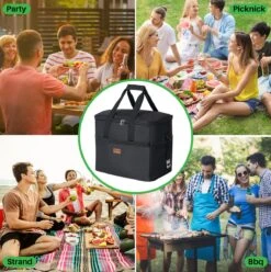 Packaway 4 Laags Geïsoleerde Koeltas - Lunchtas 40 Liter - Zwart -Camping Series Winkel 1197x1200 6