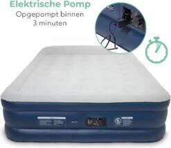 LifeGoods Luchtbed - 2 Persoons - Met Ingebouwde Pomp - Incl. Draagtas En Reparatiekit -Camping Series Winkel 1200x1034