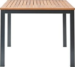 NATERIAL - Tuintafel Vierkant ORIS - 4 Personen - Houten Tafel 90x90 Cm - Aluminium - Met Houten Blad - Eucalyptus -Camping Series Winkel 1200x1079