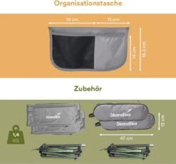 Skandika Campingstoel Compact SET – Campingstoelen – Campingstoel Tot 150 Kg Belastbaar - Kampeerstoel, Visstoel, Kleine Pakmaat, Opvouwbaar, Stabiel, Licht, Comfortabel Gepolsterd – Draagtas Meegeleverd – Vouwstoel – Kampeermeubelen – Grijs -Camping Series Winkel 1200x1117