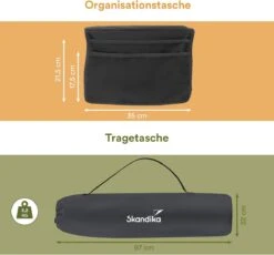 Skandika Relax Comfort Campingstoel - Campingstoel Opvouwbaar - Comfortabele Klapstoel Met Drinkhouder En Koelvak, Tot Max. 160 Kg, Opvouwbaar, Lichtgewicht | Vouwstoel Voor Kamperen, Camping, Festival, Vissen – Grijs -Camping Series Winkel 1200x1118 2