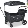 FableKids LEO X4Lite Opvouwbare Handkar Met Dak Onyx Zwart -Camping Series Winkel 1200x1122