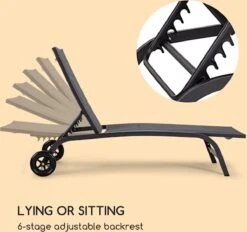 Blumfeldt Limala Tuinstoel - Ligstoel - Relaxstoel - Rugleuning In 6 Standen Verstelbaar - 2 Vielen - Draagkracht: Max. 150 Kg -Camping Series Winkel 1200x1129 1