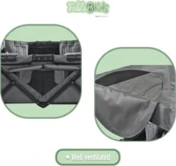 FableKids LEO X4Plus Opvouwbare Wagen Met Dak Fossil Grey -Camping Series Winkel 1200x1134