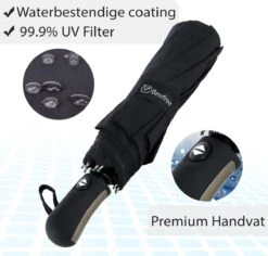 Beefree - Automatische King-size Stormparaplu Ø 123 Cm - Zwart -Camping Series Winkel 1200x1148 1