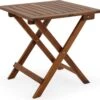 Merkloos EezyLife Houten Bijzettafel - 46x46x46cm - Acacia Hout - Tuintafel -Camping Series Winkel 1200x1152