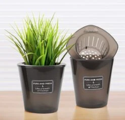 Merkloos Kruidenpot Waterreservoir Verse Kruiden Plantenpot Met Watergeefsysteem Voor Vensterbank Keuken Kruidentuin Binnen Set Van 10 Stuks Zwart -Camping Series Winkel 1200x1152 4