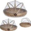 Voedselkap - Vliegenkapjes Bamboe Set 3 Stuks - Flystopper 2 Voedselkap - Vliegenkapjes Bamboe Set 3 Stuks - Flystopper -Camping Series Winkel 1200x1161