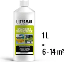 Ultramar - Sprayhood & Tent Protector 1L - Impregneermiddel Voor Bootkap, Tent, Cabriodak - Maakt Waterdicht En Geeft Extra Bescherming -Camping Series Winkel 1200x1166