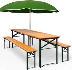 Casaria Tuinset Hout – 2 Banken 1Tafel Inklapbaar - 170x46x75cm -Camping Series Winkel 1200x1170 1