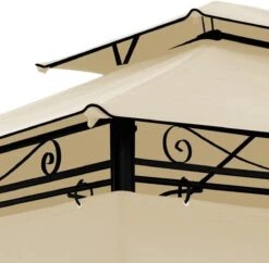 El Jardin - Partytent - 4x3 - Waterdicht Dak - Wanden - Beige Paviljoen -Camping Series Winkel 1200x1176 5