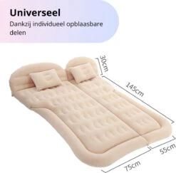 Opblaasbaar Auto Matras - Auto Luchtbed Zwart - Achterbank En Achterbak - Tweepersoons 3-in-1 Universeel Automatras - Inclusief Elektrische Pomp En Accessoires - Kampeer Luchtbed Voor Reizen -Camping Series Winkel 1200x1180