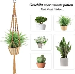 4 Stuks Luxe Jute Plantenhangers - Boho Handgeweven Katoen Hangpot Voor Binnen/Buiten - Hangende Bloempot Met Kralen - Macramé Touw/Koord Hangplant Houder - Bohemian Wandhanger Decoratie - Plant Hanger - Verticale Tuin Bloempothouder Planthanger 15 4 Stuks Luxe Jute Plantenhangers - Boho Handgeweven Katoen Hangpot Voor Binnen/Buiten - Hangende Bloempot Met Kralen - Macramé Touw/Koord Hangplant Houder - Bohemian Wandhanger Decoratie - Plant Hanger - Verticale Tuin Bloempothouder Planthanger -Camping Series Winkel 1200x1184 6