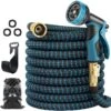 Strex Flexibele Tuinslang 15M Met Sproeikop - Uitrekbaar - Incl. Koppelingen, Ophanghaak & Opbergzak -Camping Series Winkel 1200x1194 2
