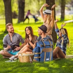 Cabinmax Koeltas - Koelrugzak - Picknick - Picknicktas Met Flessenhouder - Koelrugtas 24L - Olive Green -Camping Series Winkel 1200x1200 130