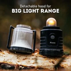 Favour L1061 Camping Lamp LED, 875 Lumen, IP64, Waterdicht, Draagbare Kampeerlamp, Tentlamp, Schokbestendig, 4 Verschillende Lichtmodi Incl Kaarslicht-modus, Afneembaar Deksel, Handig & Compact Formaat -Camping Series Winkel 1200x1200 156
