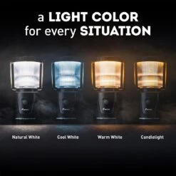 Favour L1061 Camping Lamp LED, 875 Lumen, IP64, Waterdicht, Draagbare Kampeerlamp, Tentlamp, Schokbestendig, 4 Verschillende Lichtmodi Incl Kaarslicht-modus, Afneembaar Deksel, Handig & Compact Formaat -Camping Series Winkel 1200x1200 160