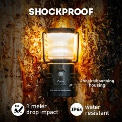 Favour L1061 Camping Lamp LED, 875 Lumen, IP64, Waterdicht, Draagbare Kampeerlamp, Tentlamp, Schokbestendig, 4 Verschillende Lichtmodi Incl Kaarslicht-modus, Afneembaar Deksel, Handig & Compact Formaat -Camping Series Winkel 1200x1200 162