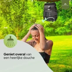 Needventure Solar Douche - Camping Douchezak - Buiten Douche - Tuindouche - Inclusief Thermometer - Waterzak Met Douchekop - 20L - Zwart -Camping Series Winkel 1200x1200 311