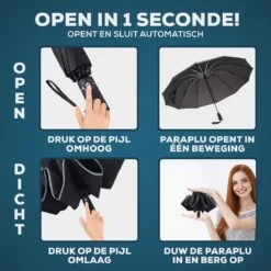 Stormparaplu - Opvouwbaar - 105 CM - Paraplu - Automatisch In En Uit Klapbaar - Stormbestendig Tot 140 Km/h - Luxe Beschermhoes 16 Stormparaplu - Opvouwbaar - 105 CM - Paraplu - Automatisch In En Uit Klapbaar - Stormbestendig Tot 140 Km/h - Luxe Beschermhoes -Camping Series Winkel 1200x1200 373