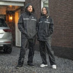 Infinity Goods Regenpak - Dames & Heren - Maat L - Waterdicht & Ademend - Reflecterend - Zwart -Camping Series Winkel 1200x1200 376