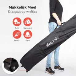 LifeGoods Partytent - 3x3 M - Zijwanden - Easy Up - Opvouwbaar - Waterdicht - Draagtas Met Wieltjes - Donkergrijs 16 LifeGoods Partytent - 3x3 M - Zijwanden - Easy Up - Opvouwbaar - Waterdicht - Draagtas Met Wieltjes - Donkergrijs -Camping Series Winkel 1200x1200 405