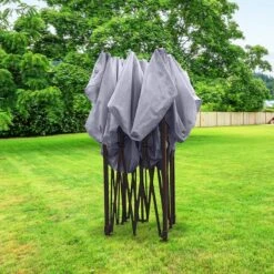 LifeGoods Partytent - 3x3 M - Zijwanden - Easy Up - Opvouwbaar - Waterdicht - Draagtas Met Wieltjes - Donkergrijs 21 LifeGoods Partytent - 3x3 M - Zijwanden - Easy Up - Opvouwbaar - Waterdicht - Draagtas Met Wieltjes - Donkergrijs -Camping Series Winkel 1200x1200 410