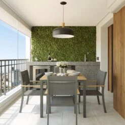 NATERIAL - Tuintafel Vierkant ORIS - 4 Personen - Houten Tafel 90x90 Cm - Aluminium - Met Houten Blad - Eucalyptus -Camping Series Winkel 1200x1200 417