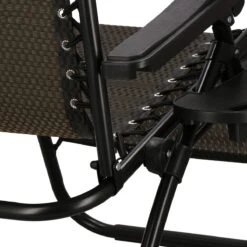 Springos Tuinstoel | Ligstoel | Opvouwbaar | Verstelbaar | Ergonomische Hoofdsteun | Bruin / Zwart -Camping Series Winkel 1200x1200 433