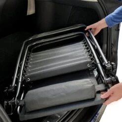 LifeGoods Opvouwbare Tuinstoelen - Verstelbaar Zonnescherm - 2 Stuks - 30°-90° Verstelbaar - Metaal - Zwart -Camping Series Winkel 1200x1200 477