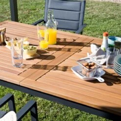 NATERIAL - Uitschuifbare Tuintafel ORIS - Uitschuifbare Tafel Voor 6 Tot 8 Personen - 180-240x100 Cm - Aluminium - Hout Eucalyptus 14 NATERIAL - Uitschuifbare Tuintafel ORIS - Uitschuifbare Tafel Voor 6 Tot 8 Personen - 180-240x100 Cm - Aluminium - Hout Eucalyptus -Camping Series Winkel 1200x1200 575
