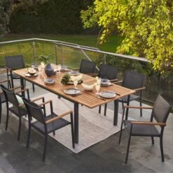 NATERIAL - Uitschuifbare Tuintafel ORIS - Uitschuifbare Tafel Voor 6 Tot 8 Personen - 180-240x100 Cm - Aluminium - Hout Eucalyptus 17 NATERIAL - Uitschuifbare Tuintafel ORIS - Uitschuifbare Tafel Voor 6 Tot 8 Personen - 180-240x100 Cm - Aluminium - Hout Eucalyptus -Camping Series Winkel 1200x1200 578