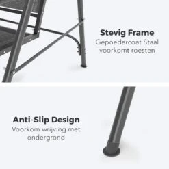 LifeGoods Schommelbank - 3-zits - Tot 250KG - Kantelbaar Dak - UV-bestendig Zonnescherm - 172x104x162cm - Grijs 20 LifeGoods Schommelbank - 3-zits - Tot 250KG - Kantelbaar Dak - UV-bestendig Zonnescherm - 172x104x162cm - Grijs -Camping Series Winkel 1200x1200 599