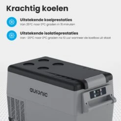 Auronic Elektrische Koelbox - 30.4L - Compressor - 12V En 240V - Grijs -Camping Series Winkel 1200x1200 62