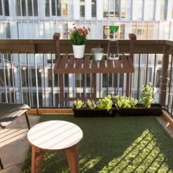 Relaxdays Balkontafel Inklapbaar - Klaptafel Balkon - Tafel Reling - Hangtafel Hout -Camping Series Winkel 1200x1200 628