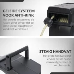 Buxibo - Wandslangenbox 20 Meter + 2 Meter - Tuinslang Met Haspel - 9 Sproei Standen - Slangenhouder 180° Draaibaar - Tuinslanghaspel Zwart+ Gratis Sproeier - Zwart -Camping Series Winkel 1200x1200 681